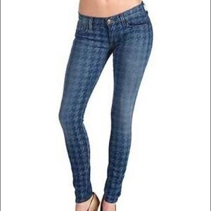 Hudson Krista Super Skinny Hounds Tooth Ankle Jeans